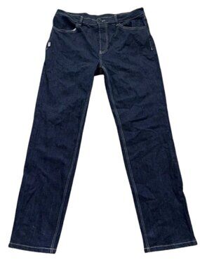NWOT ProClub Men's Dark Blue Button-Fly Straight Leg Denim Jeans - Size 34x34